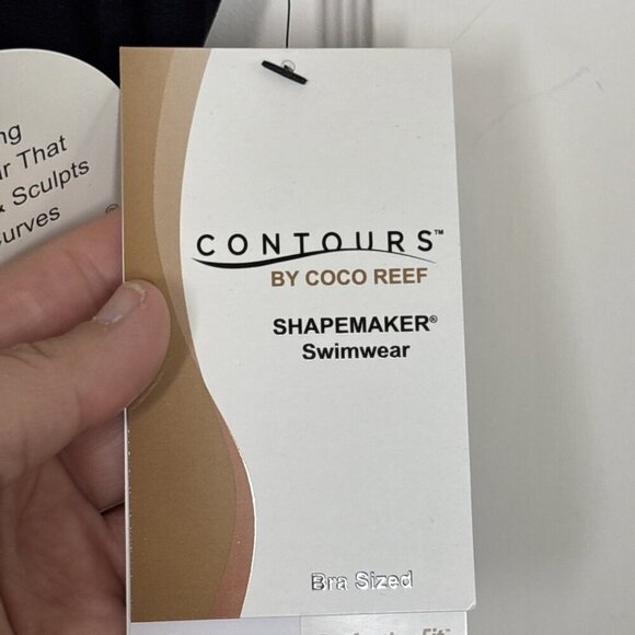 Contours by CoCo Reef NWT One Piece ShapeMaker Bra Sized Bathingsuit Size 10/34C - Picture 6 of 9
